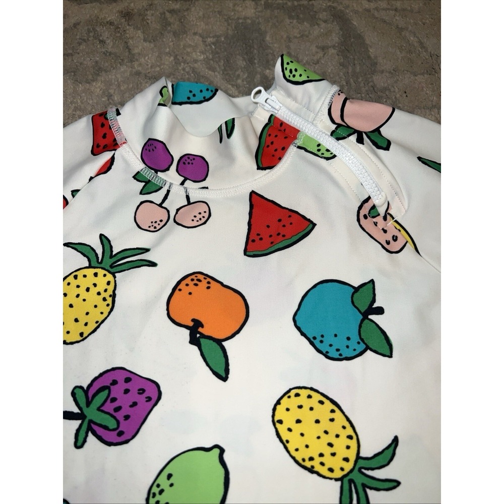 Hanna Anderson Fruit Rash Guard Swim Shirt 120 6 / 7 Yr Youth  Long Sleeve Girls - Picture 2 of 4
